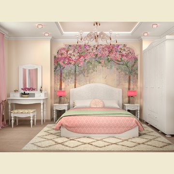 Мебель для спальни "Ассоль-3" 3D фасады