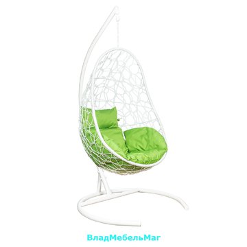 Подвесное кресло Ажур (Белый/Зеленое яблоко)
