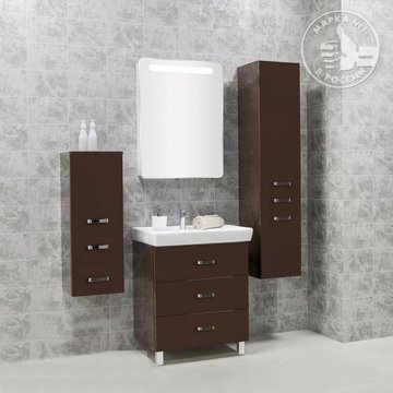 Мебель для ванной "АМЕРИНА 70М" Темно-коричневый