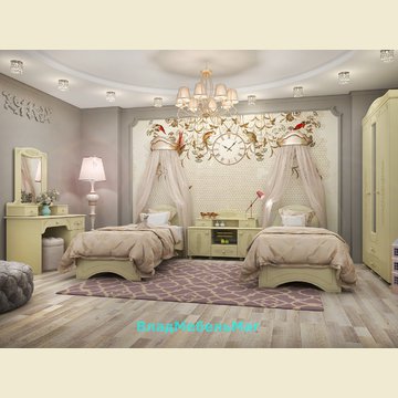 Мебель для спальни "Ассоль Плюс 7" 3D фасады