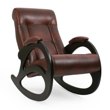 Кресло-качалка 4 (экокожа/каркас венге)