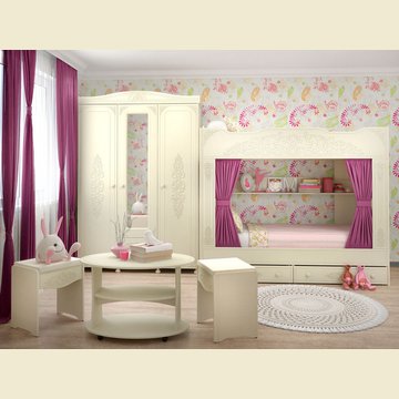 Мебель для детской "АССОЛЬ Plus 3" 3D фасады