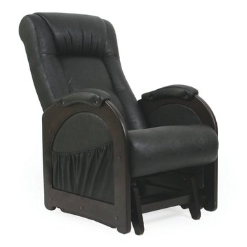 Кресло-качалка 48 (экокожа/каркас венге)