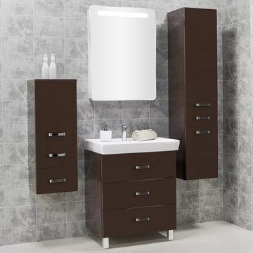 Мебель для ванной "АМЕРИНА 60М" Темно-коричневый