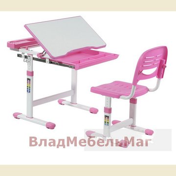 Парта и стул - трансформеры Cantare Pink