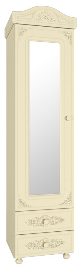 Шкаф-пенал с зеркалом "АССОЛЬ Plus" АС-1 3D фасады