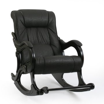 Кресло-качалка 77 (экокожа/каркас венге)