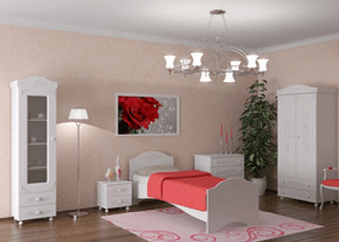 Мебель для спальни "Ассоль-4" 3D фасады
