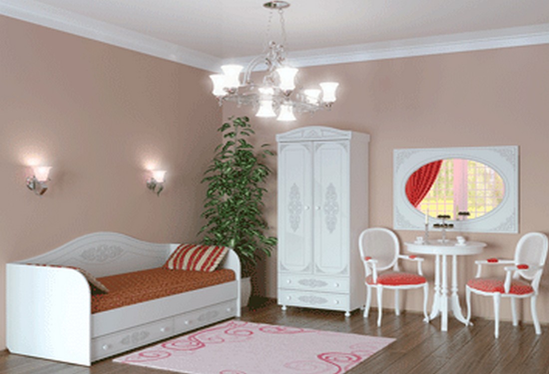 Мебель для спальни "Ассоль-7" 3D фасады