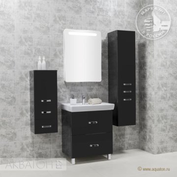 Мебель для ванной "АМЕРИНА 70Н" Черный